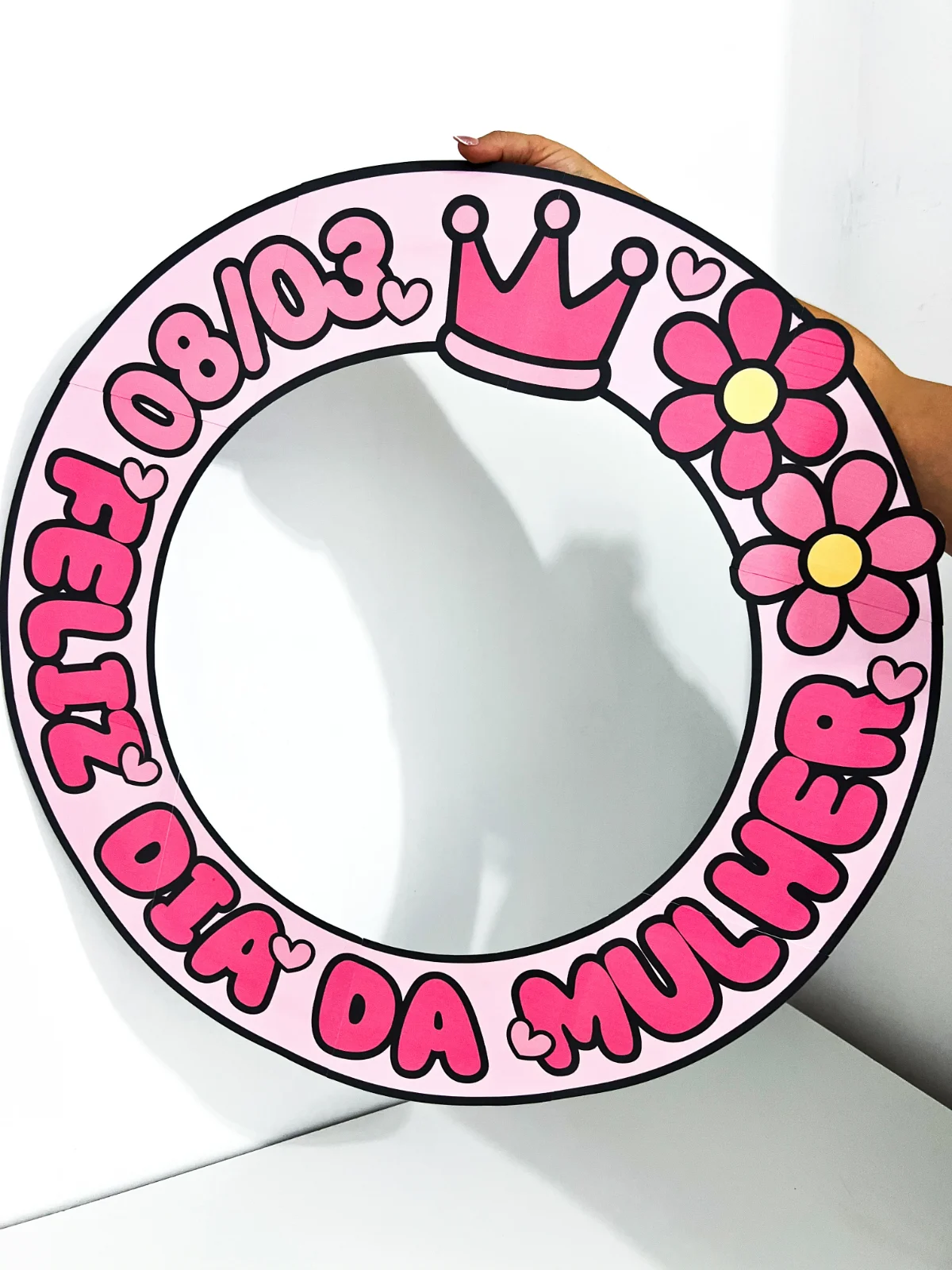 Bambolê Dia da Mulher – PDF para Imprimir — amostra 2: Formato e entrega