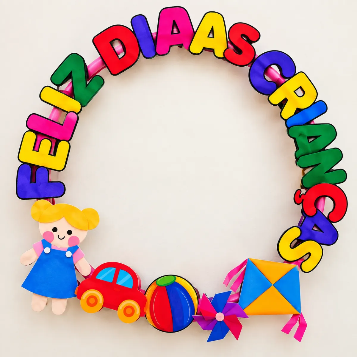 Bambolê Dia das Crianças | Educação Infantil — amostra 1: Deixe a comemoração do Dia das Crianças ainda mais especial,…