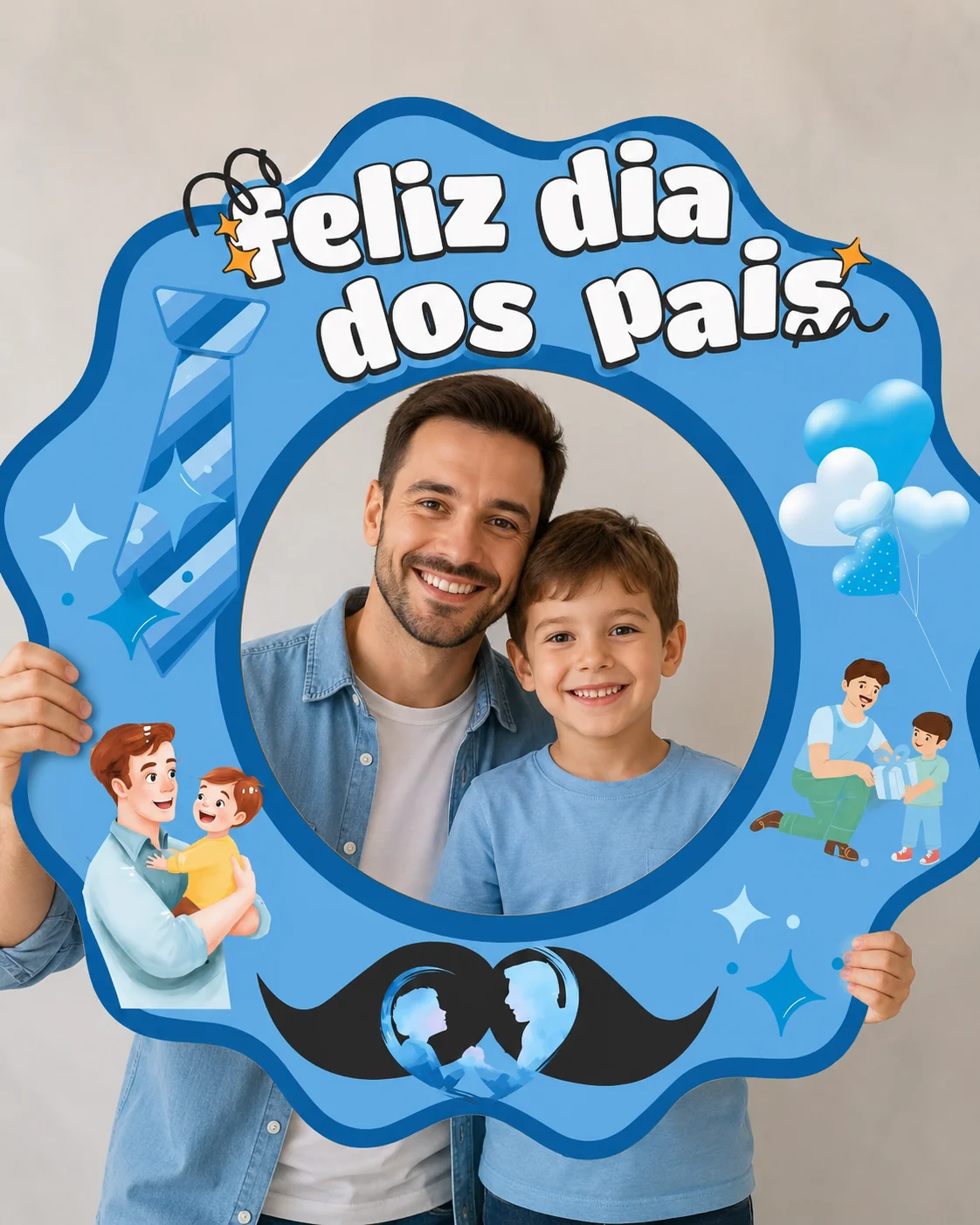 Bambolê Dia dos Pais em PDF | Lembrancinha, Certificado e Moldura para Fotos — capa do material
