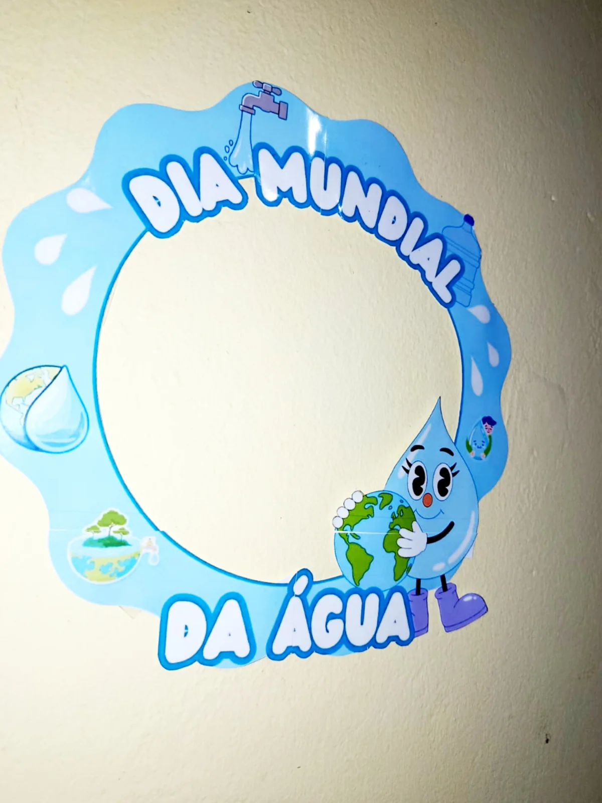 BAMBOLÊ DIA MUNDIAL DA ÁGUA - 22 de Março — amostra 4: Um bambolê decorativo, lúdico e encantador para registrar momentos…