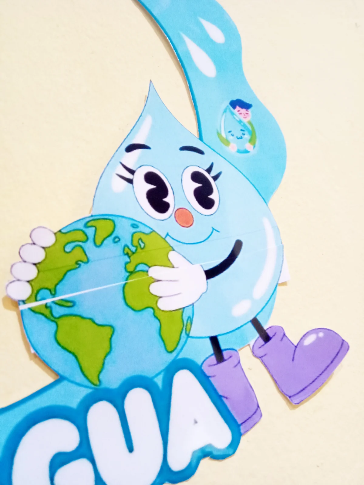 BAMBOLÊ DIA MUNDIAL DA ÁGUA - 22 de Março — amostra 7: Um bambolê decorativo, lúdico e encantador para registrar momentos…