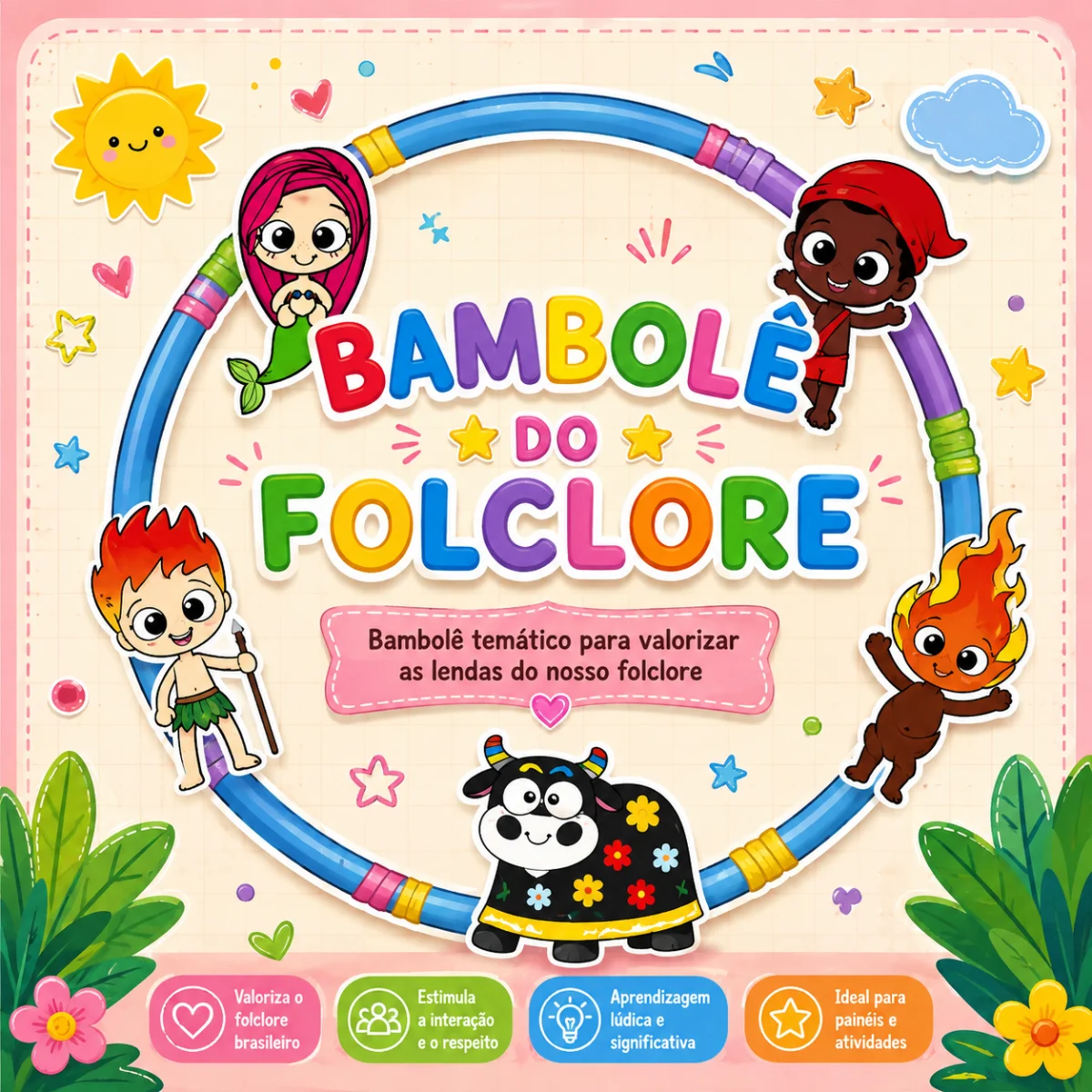 Bambolê Folclore – Atividades para Imprimir — Datas comemorativas para Educação Infantil: Bambolê Folclore: um recurso…