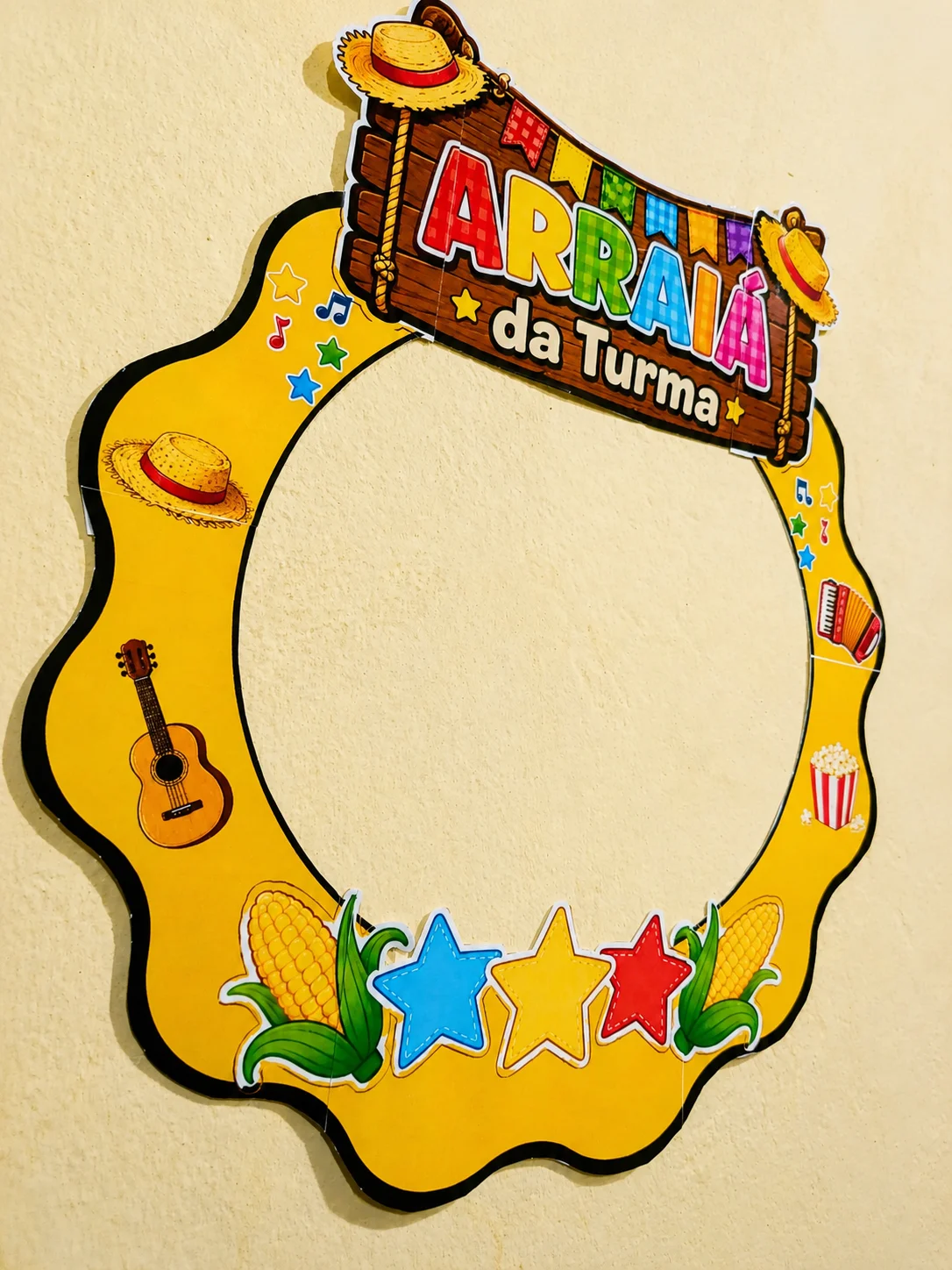 Bambolê Fotográfico Arraiá da Turma | Festa Junina Escolar — amostra 2: Uma moldura alegre e colorida para deixar a Festa…