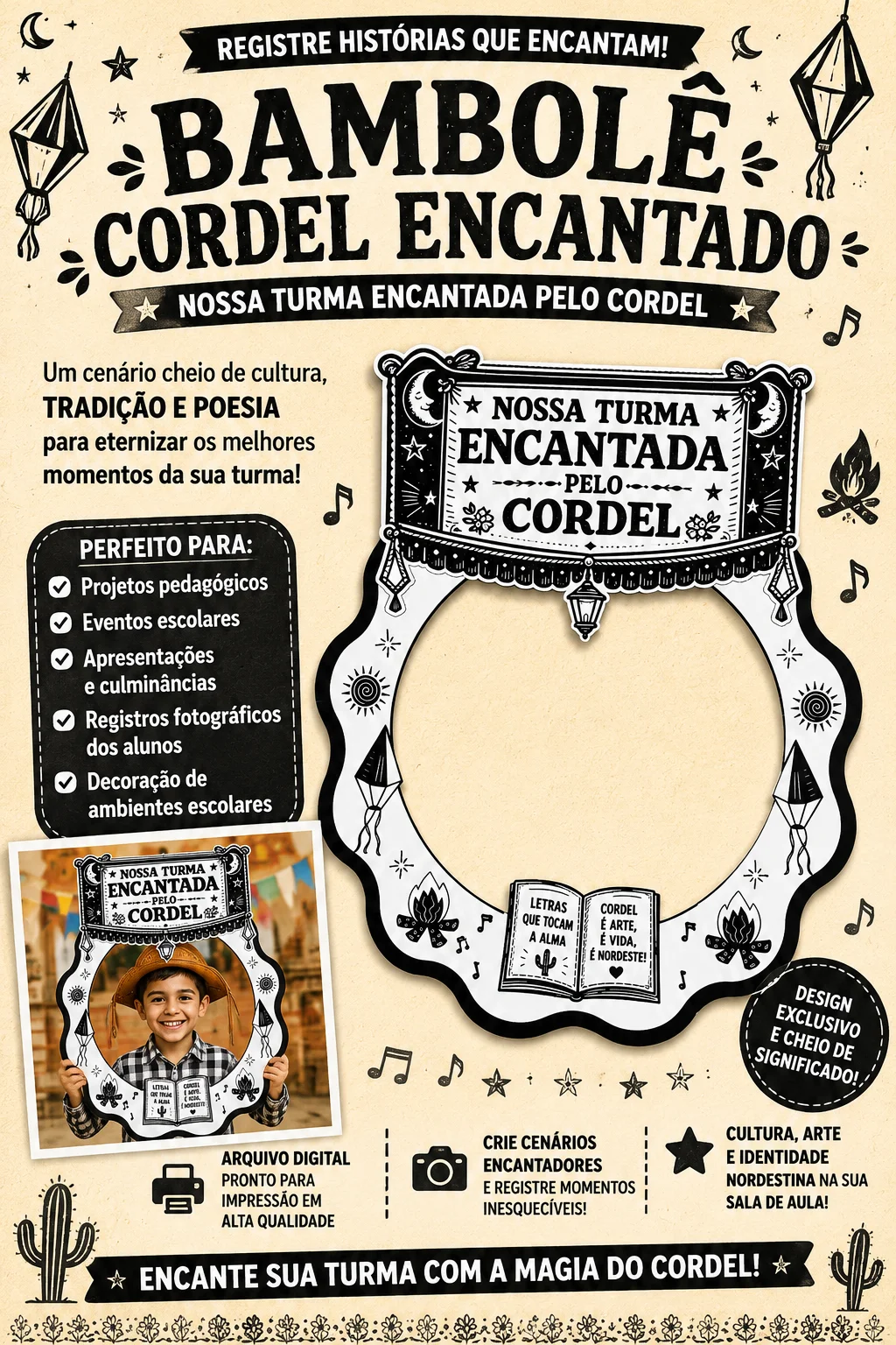 Bambolê Fotográfico – Cordel Encantado – PDF para Imprimir — amostra 4: Leve a riqueza da literatura popular nordestina… Bambolê Fotográfico – Cordel Encantado – PDF para Imprimir — amostra 4: Leve a riqueza da literatura popular nordestina…