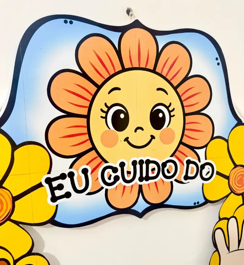 Bambolê Maio Laranja: decoração em PDF para imprimir — amostra 3: Como preparar e usar em sala