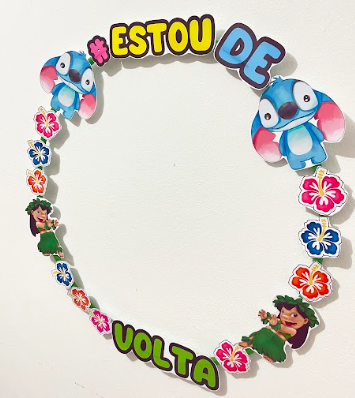 Bambolê / moldura para foto – estoudevolta tema stitch – Material Pedagógico — capa do material