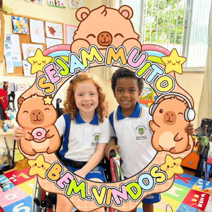 Bambolê / moldura para foto: volta às aulas - capivara – PDF para Imprimir — Atividades para Educação Infantil: O Bambolê…