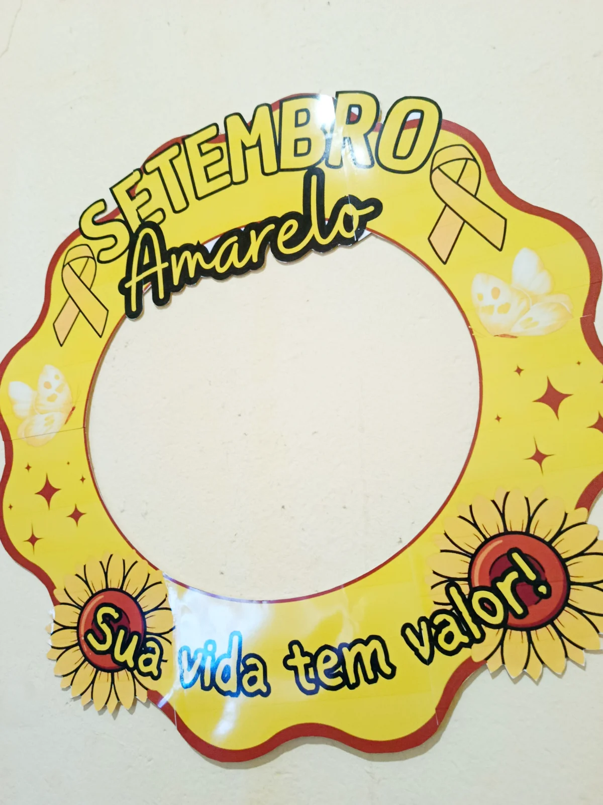 Bambolê/Moldura Setembro Amarelo 💛 — amostra 1: 💛🌻 MOLDURA/BAMBOLÊ SETEMBRO AMARELO 🌻💛 ✨ Um recurso especial para…