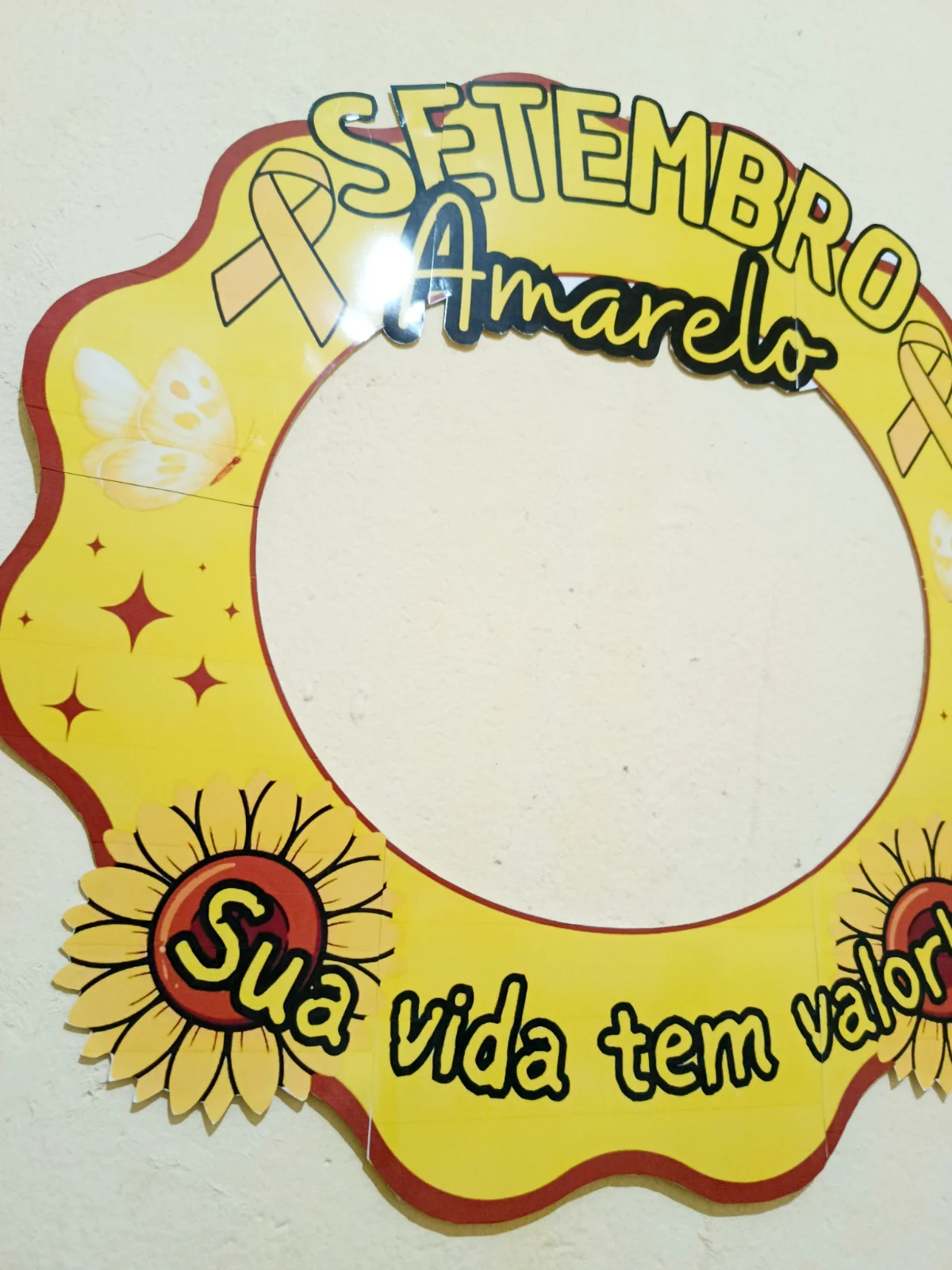 Bambolê/Moldura Setembro Amarelo 💛 — amostra 2: 💛🌻 MOLDURA/BAMBOLÊ SETEMBRO AMARELO 🌻💛 ✨ Um recurso especial para…