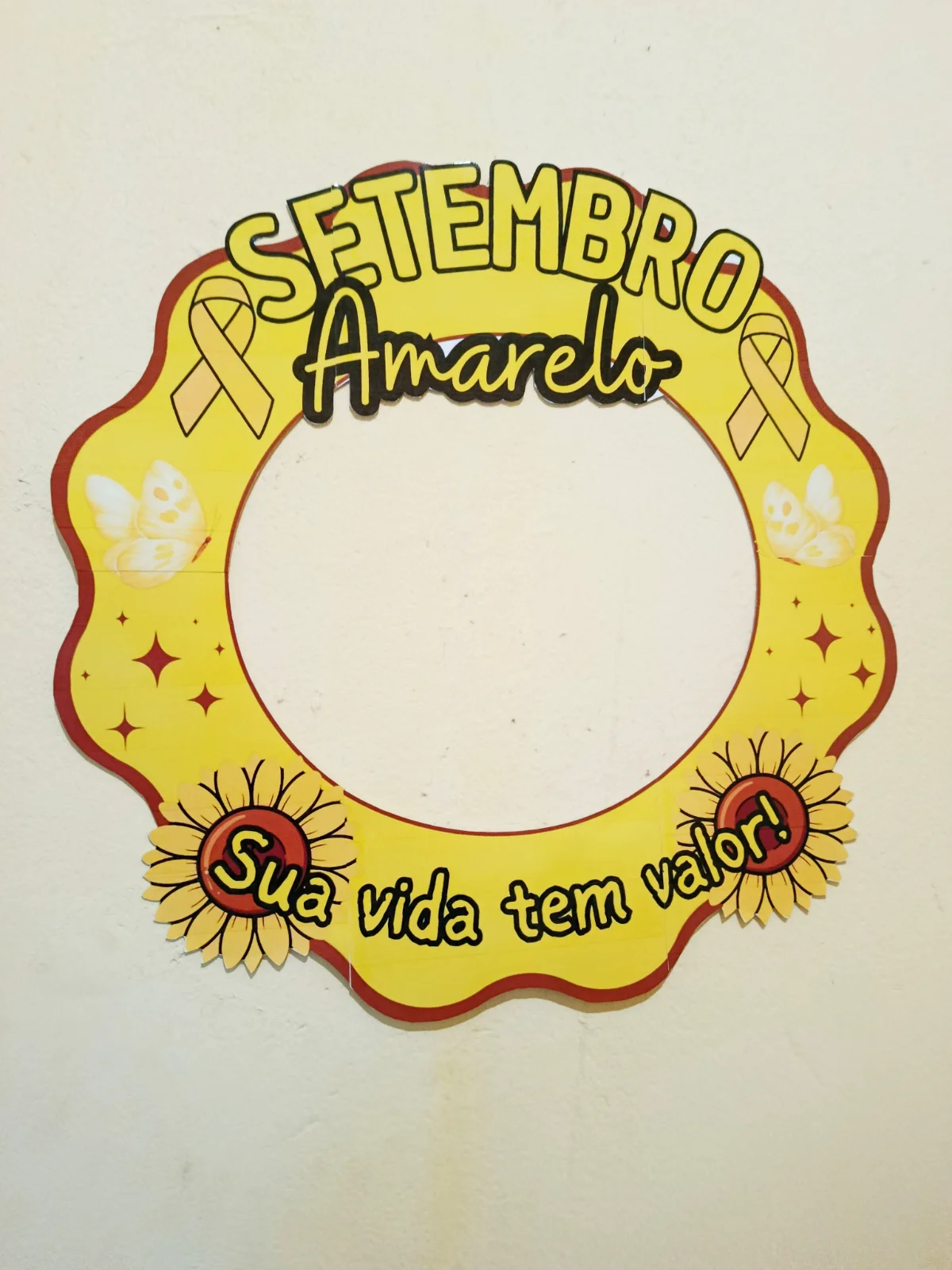 Bambolê/Moldura Setembro Amarelo 💛 — amostra 3: 💛🌻 MOLDURA/BAMBOLÊ SETEMBRO AMARELO 🌻💛 ✨ Um recurso especial para…