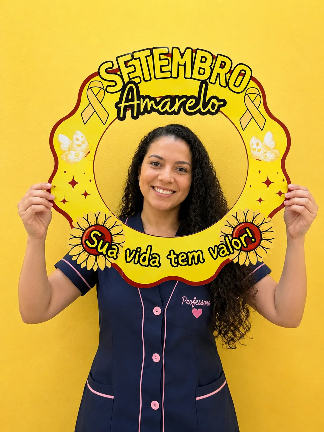 Bambolê/Moldura Setembro Amarelo 💛 — capa do material