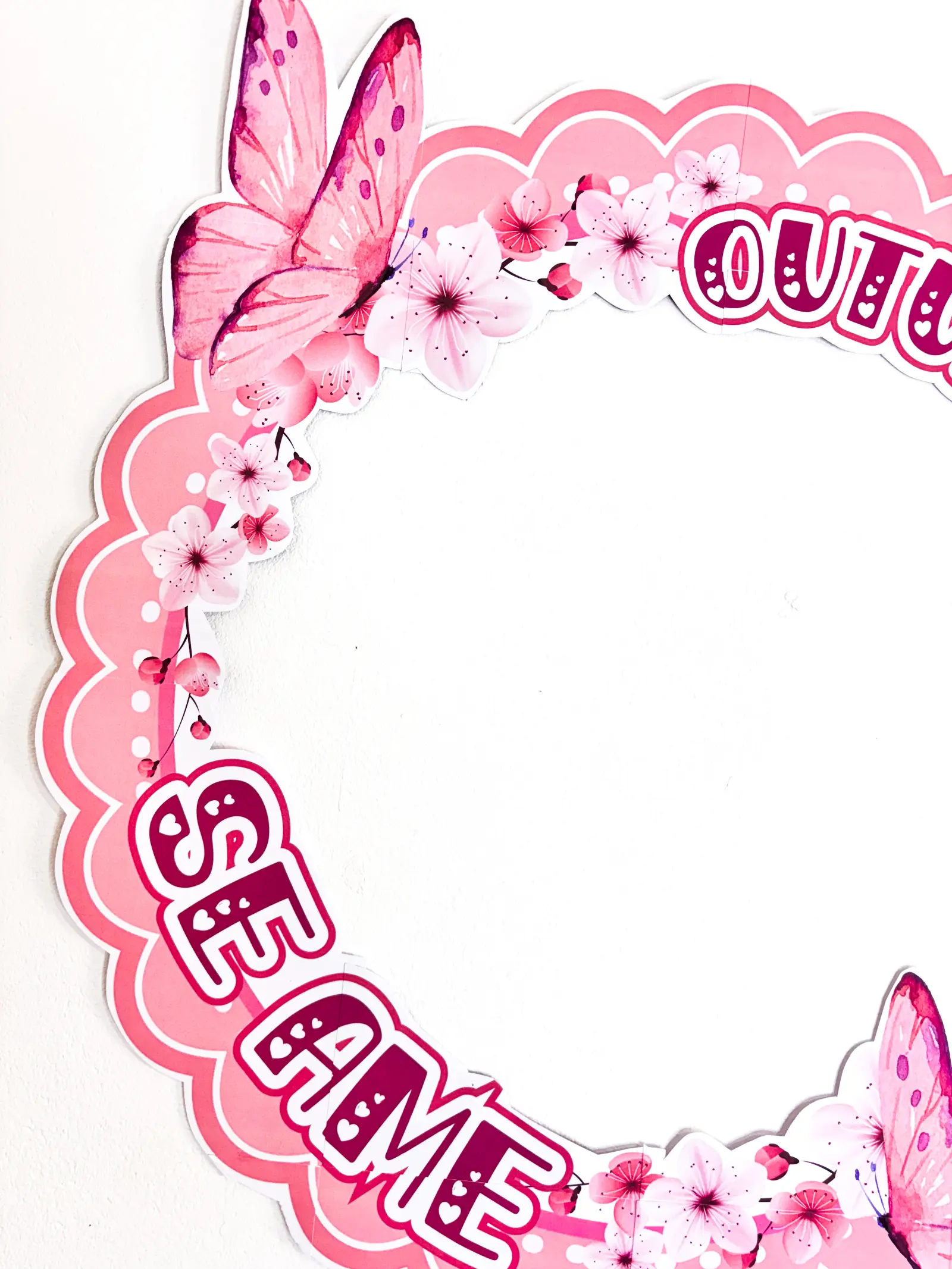 Bambolê Outubro Rosa: Moldura Interativa para Fotos — amostra 5: Moldura para bambolê Outubro Rosa em PDF