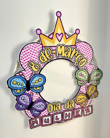 Bambolê para foto - Dia da Internacional da Mulher — amostra 3: Decoração para Bambolê tema “Dia da Mulher” ideal para…
