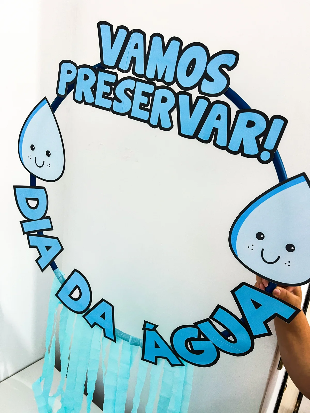 Bambolê para Fotos – Dia da Água – PDF para Imprimir — amostra 2: Formato e entrega