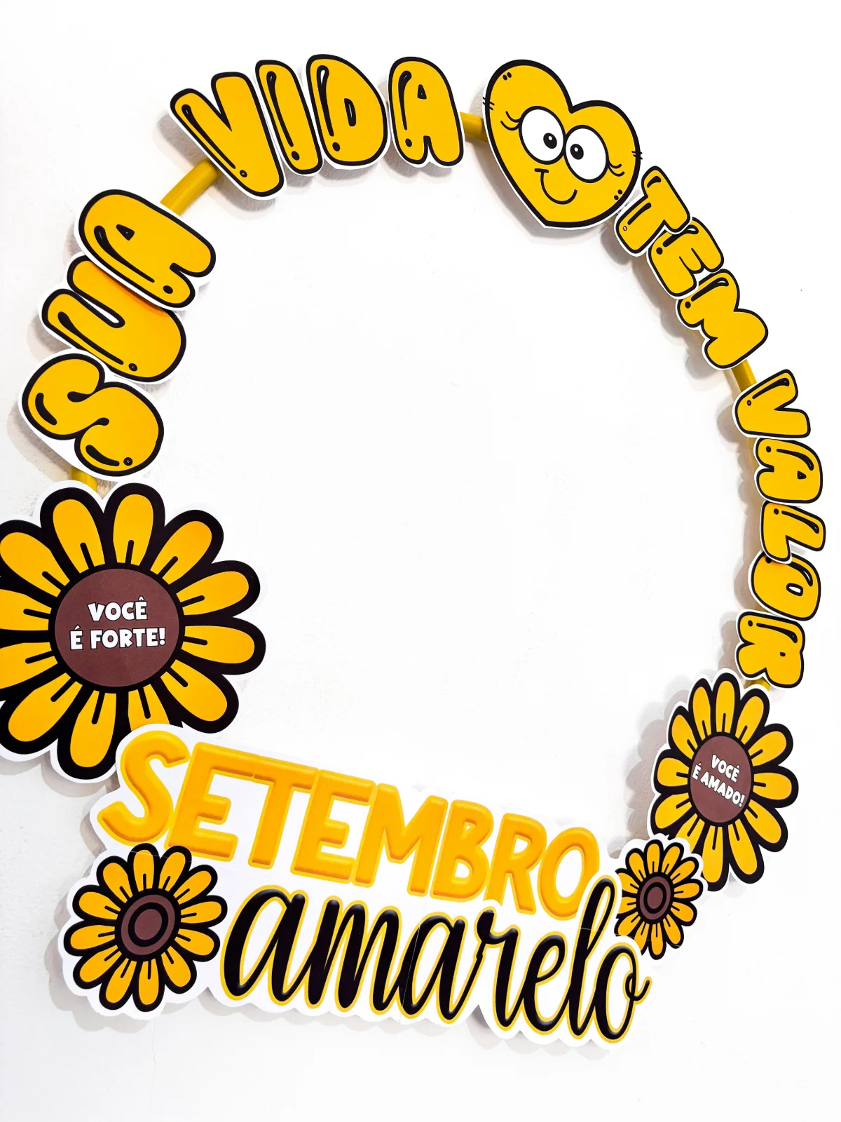 Bambolê para Fotos - Setembro Amarelo – Material Pedagógico — amostra 2: Setembro Amarelo chegou e eu trouxe um material…