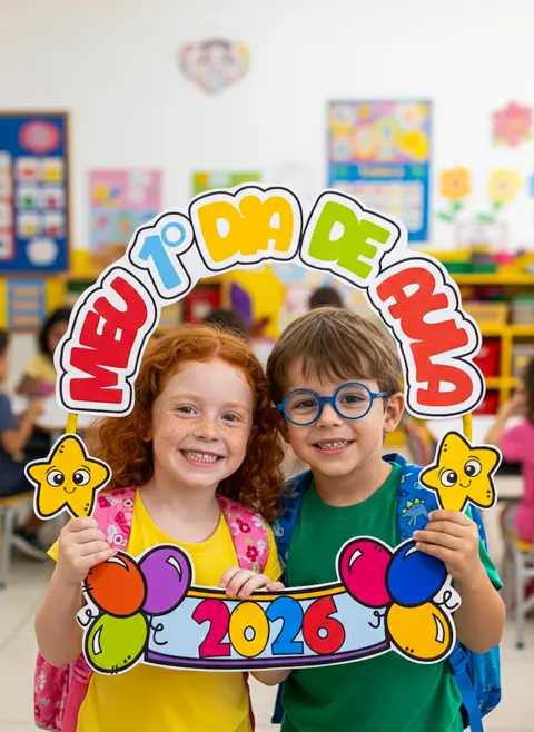Bambolê primeiro dia de aula — capa do material