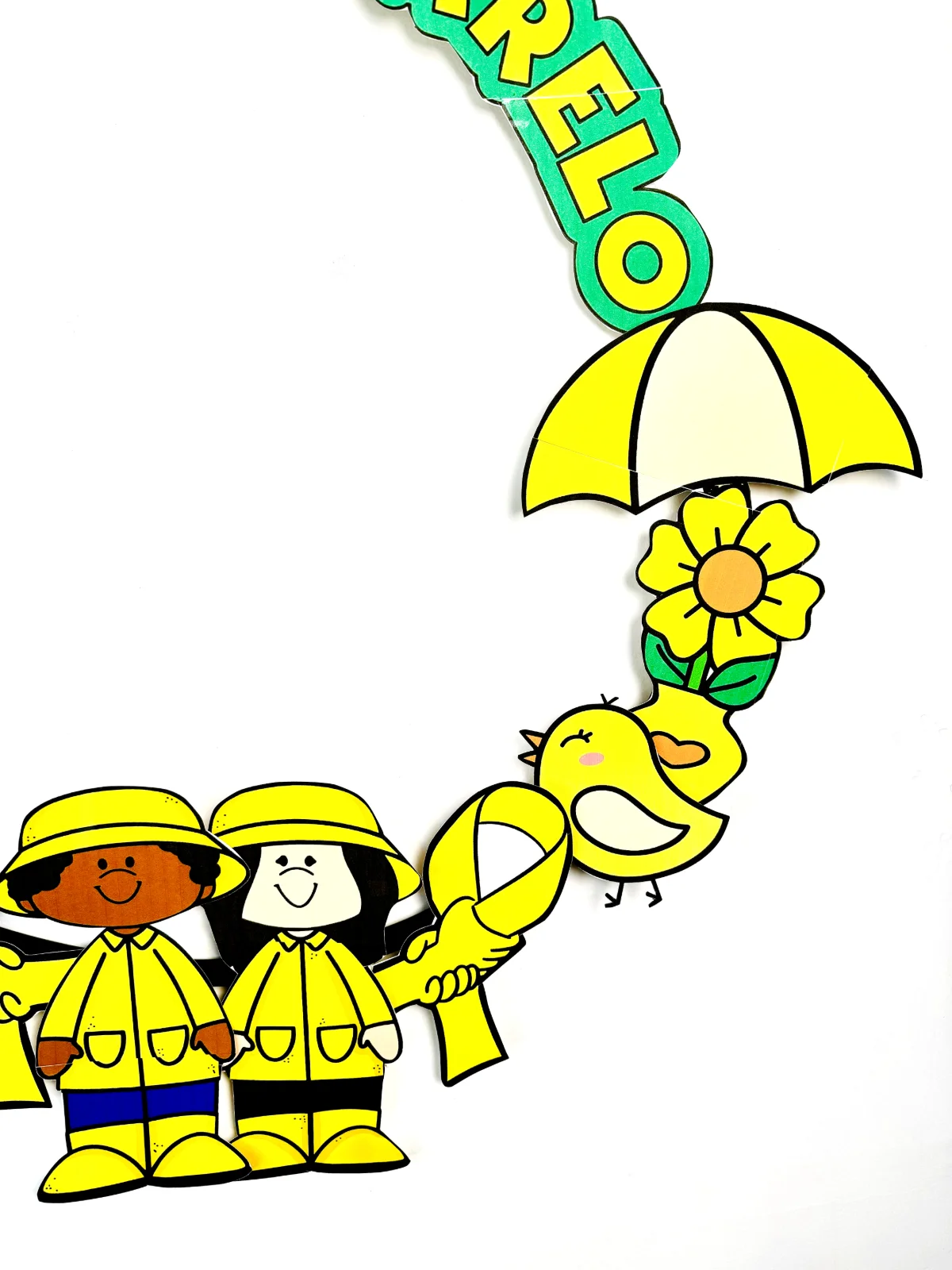 Bambolê Setembro Amarelo - Alfabetização — amostra 3: "💛🌻 Nosso bambolê de fotos especial para o Setembro Amarelo é uma…