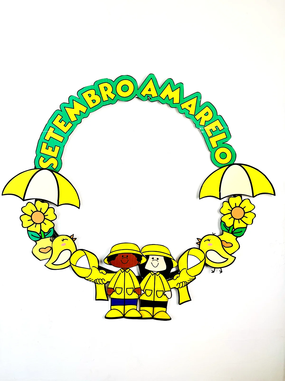 Bambolê Setembro Amarelo - Alfabetização — amostra 4: "💛🌻 Nosso bambolê de fotos especial para o Setembro Amarelo é uma…