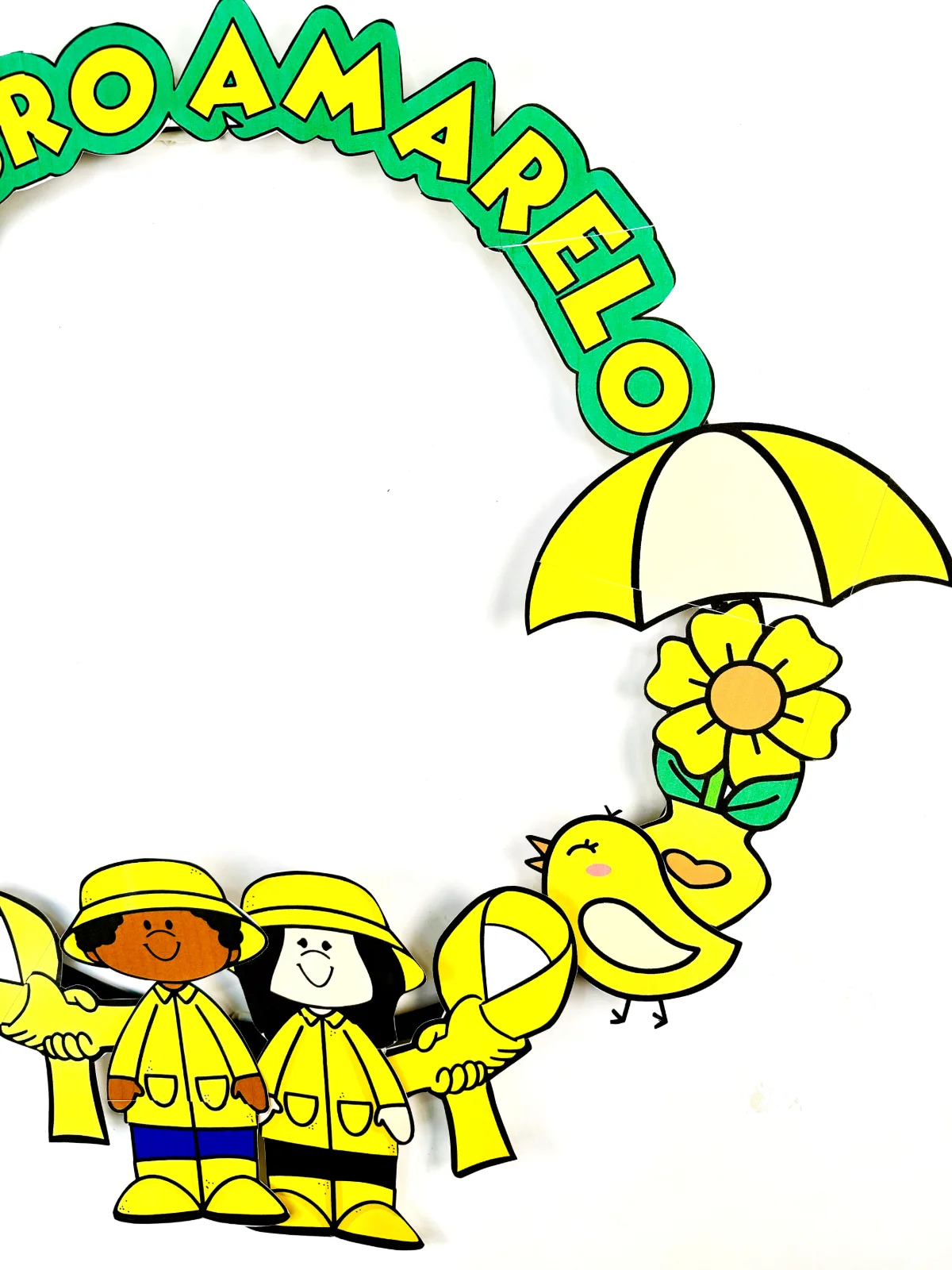 Bambolê Setembro Amarelo - Alfabetização — amostra 6: "💛🌻 Nosso bambolê de fotos especial para o Setembro Amarelo é uma…