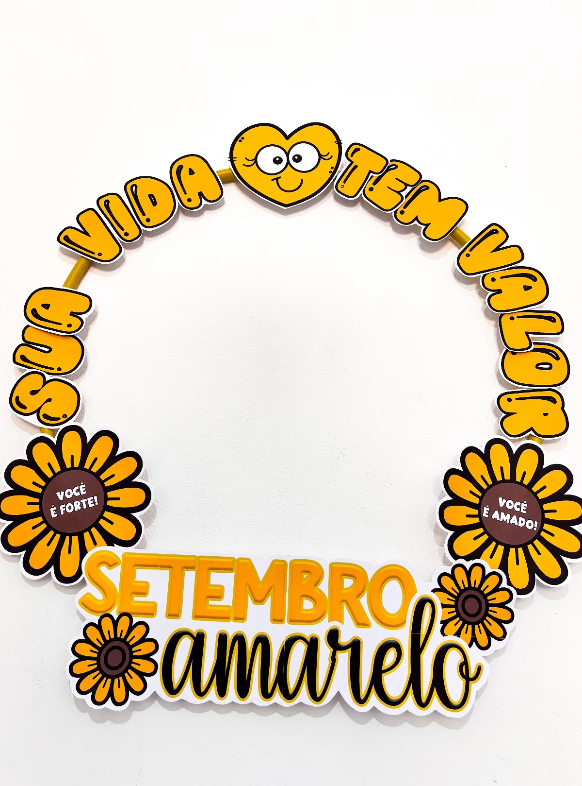 Bambolê Setembro Amarelo - Sua vida tem valor — amostra 2: Setembro Amarelo chegou e eu trouxe um material especial para…