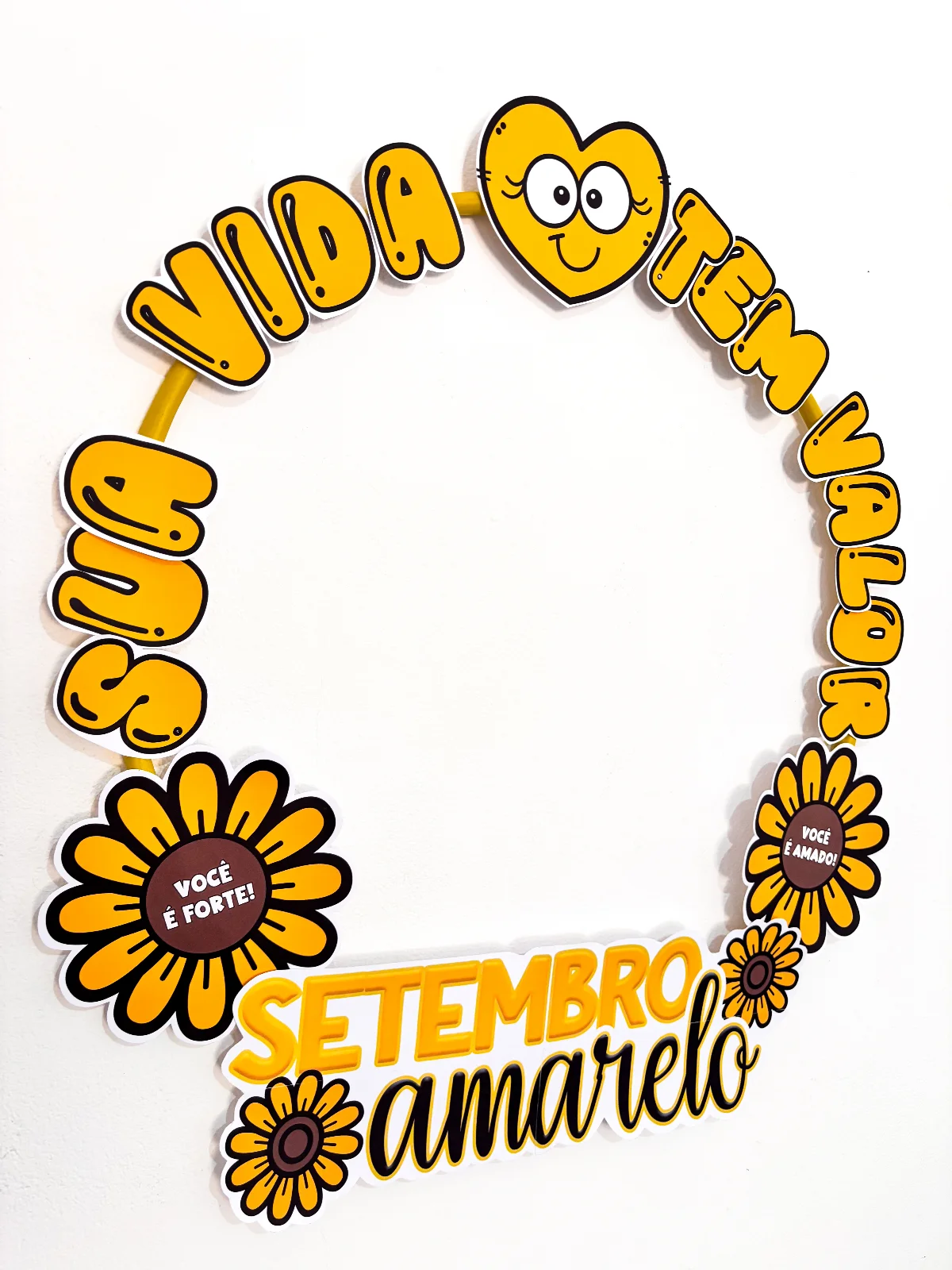 Bambolê Setembro Amarelo - Sua vida tem valor — amostra 3: Setembro Amarelo chegou e eu trouxe um material especial para…