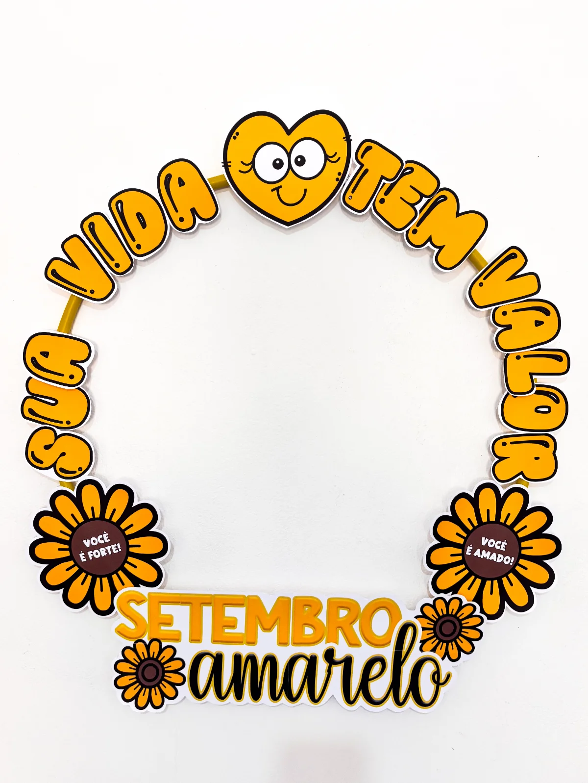Bambolê Setembro Amarelo - Sua vida tem valor — amostra 4: Setembro Amarelo chegou e eu trouxe um material especial para…