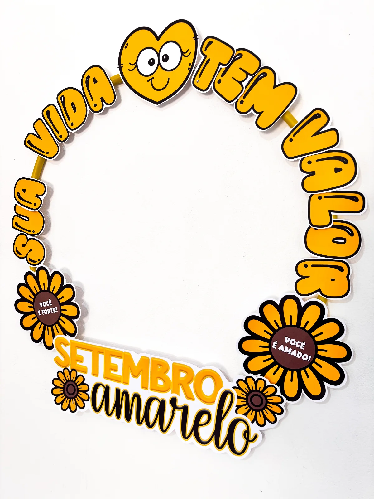 Bambolê Setembro Amarelo - Sua vida tem valor — amostra 5: Setembro Amarelo chegou e eu trouxe um material especial para…