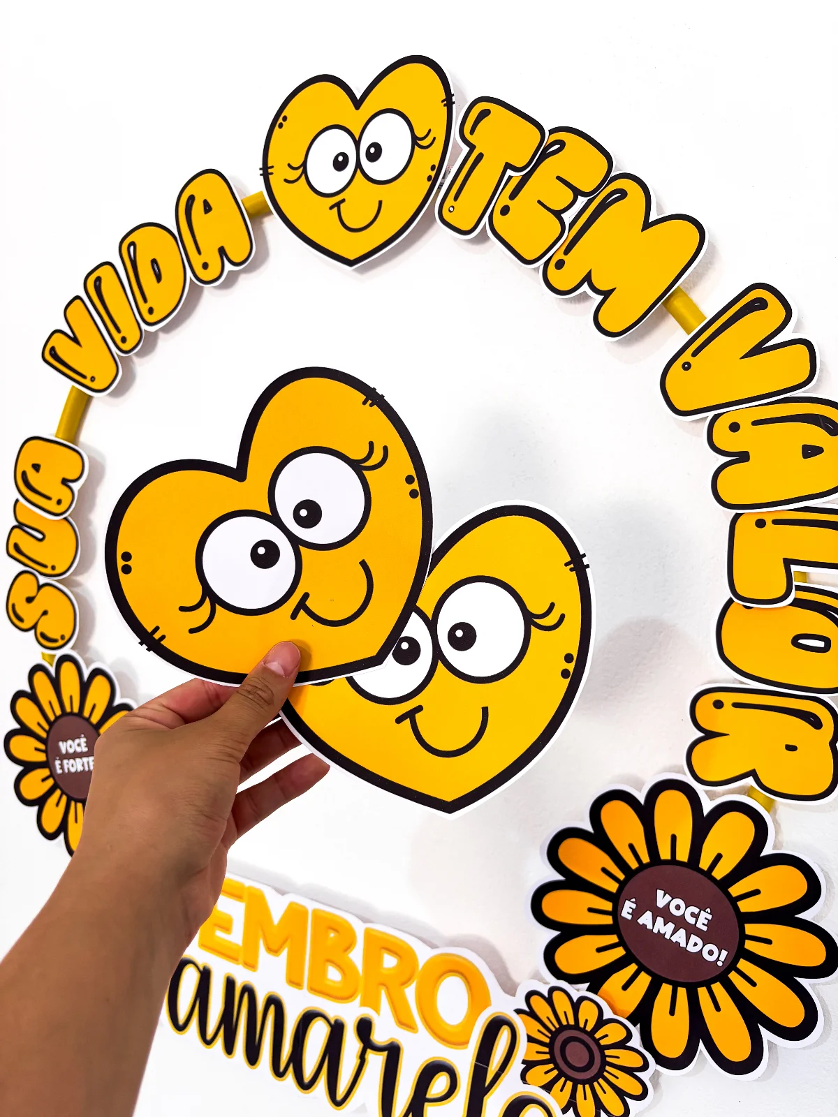 Bambolê Setembro Amarelo - Sua vida tem valor — amostra 7: Setembro Amarelo chegou e eu trouxe um material especial para…