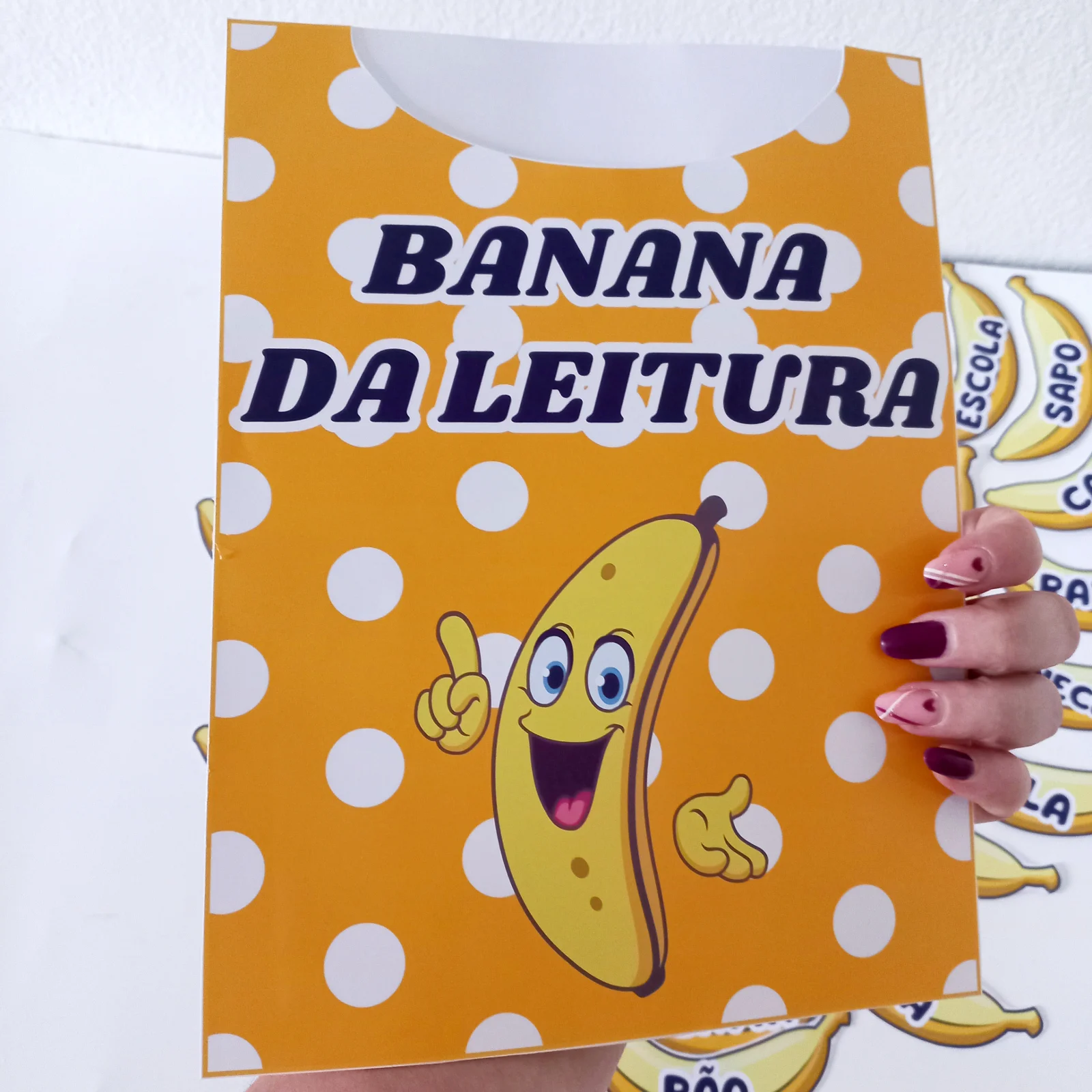 Banana da Leitura | Jogo de Alfabetização com 30 Cards — amostra 1: BANANA DA LEITURA