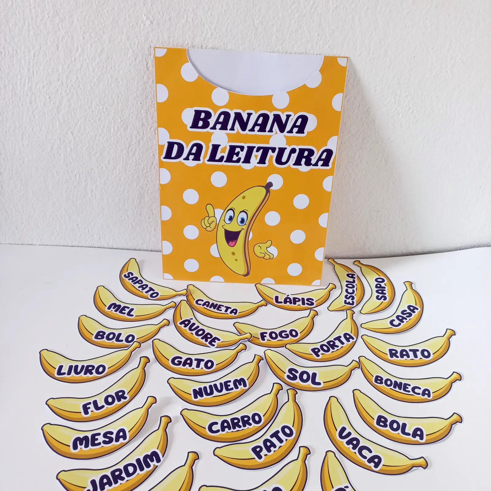 Banana da Leitura | Jogo de Alfabetização com 30 Cards — capa do material