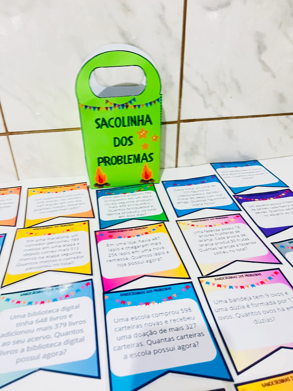 Bandeirinhas dos Problemas – 3º Ano — amostra 2: Transforme a resolução de problemas em uma atividade divertida e…