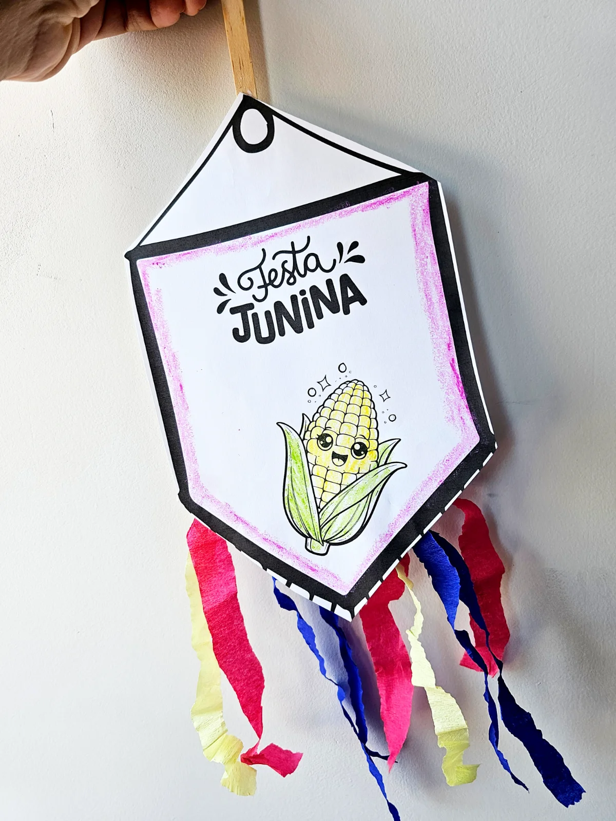 Bandeirinhas Juninas! — amostra 1: Arquivo digital com 3 modelos de bandeirinhas juninas prontas para imprimir