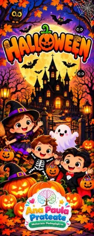 Banner de Porta Halloween PDF 27 páginas medidas 60 x 150 cm — capa do material