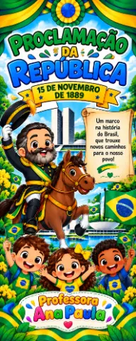 BANNER DE PORTA PROCLAMAÇÃO DA REPÚBLICA — capa do material