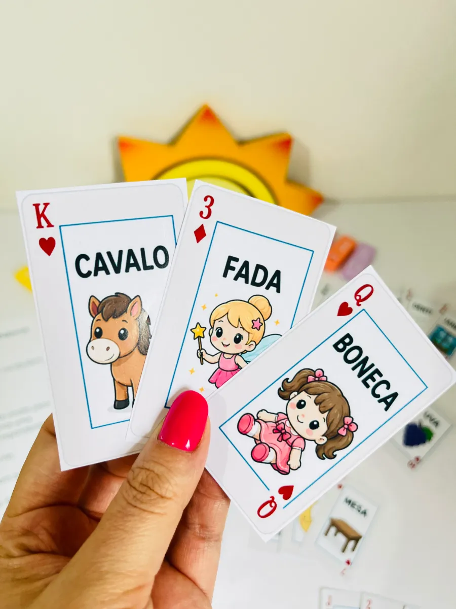 Baralho da Leitura - Recurso Pedagógico: Alfabetização — amostra 2: Um Recurso pedagógico colorido e atrativo perfeito para…