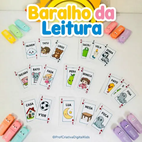 Baralho da Leitura - Recurso Pedagógico: Alfabetização — capa do material