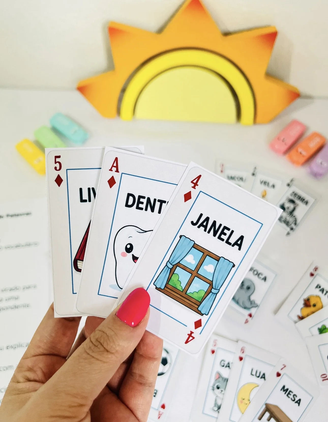 Baralho da leitura — amostra 2: *Baralho da Leitura — Aprender brincando ficou ainda mais divertido