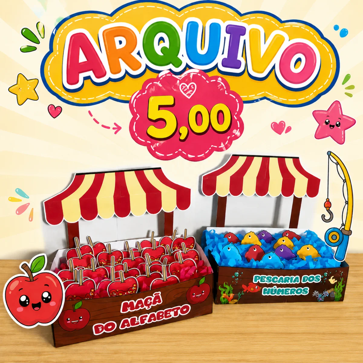🍎🎣 BARRANCAS: MAÇÃ DO ALFABETO E PESCARIA DOS NÚMEROS 🥰✨ — capa do material