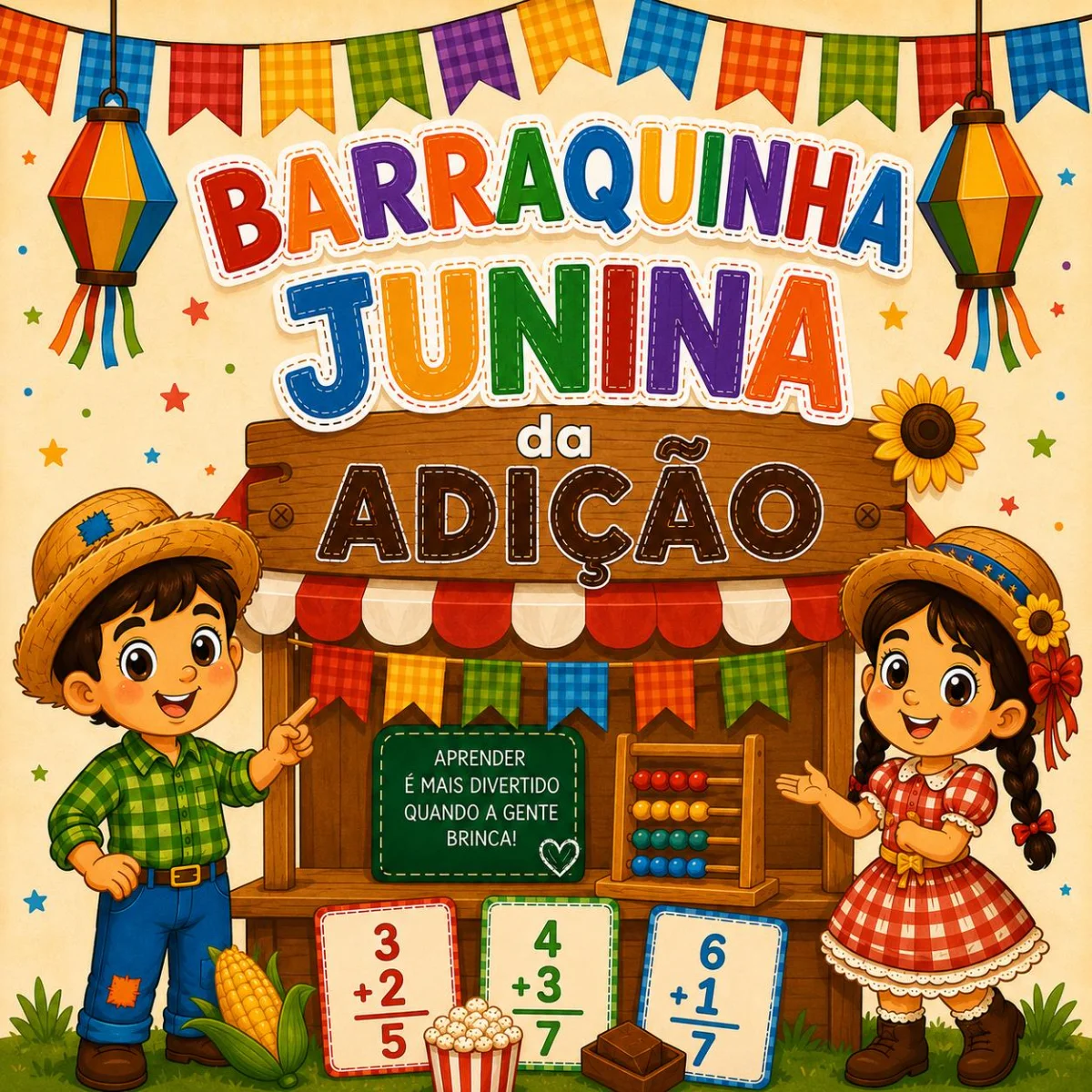 Barraquinha Junina - Aprendendo Adição + — Matemática para Todas as séries: Atividade lúdica para trabalhar a adição de…