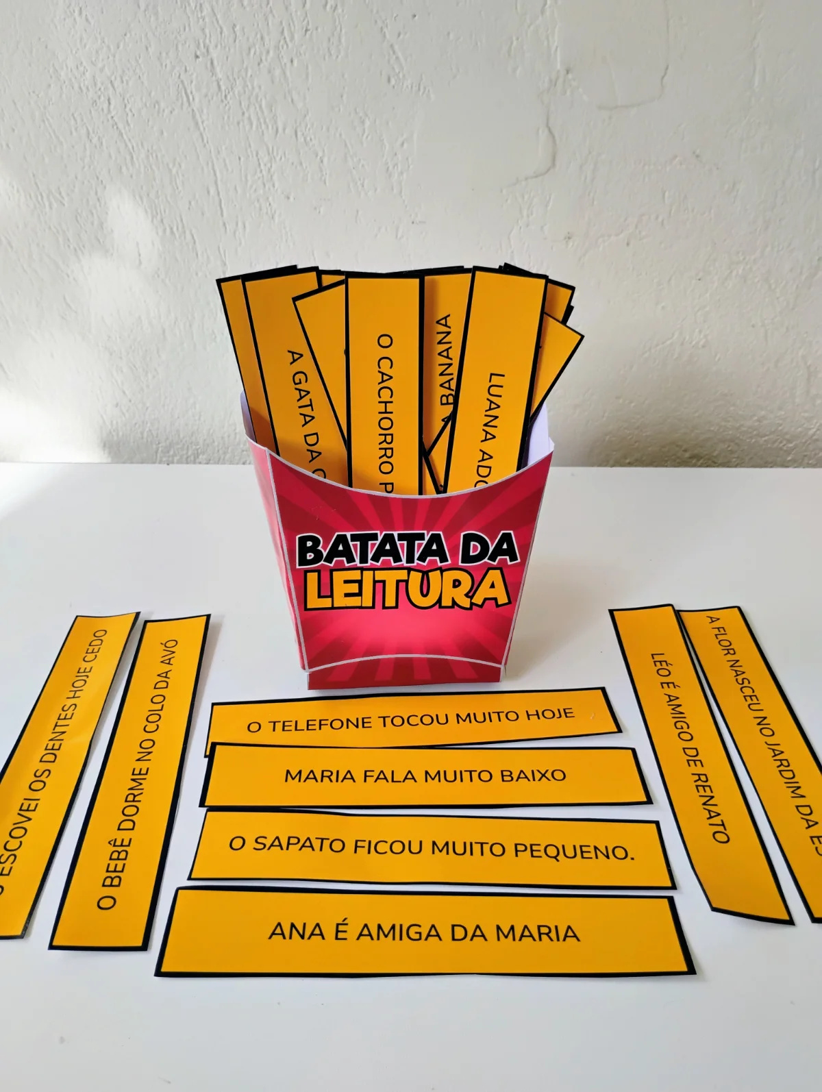 Batata da Leitura – Atividades para Imprimir — amostra 5: Este arquivo em PDF contém 32 frases curtas e simples, elaboradas…