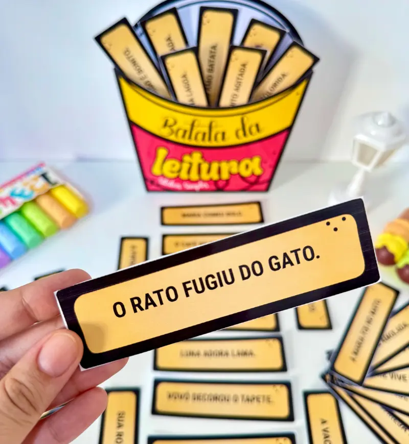 Batata da Leitura: frases com sílabas simples para alfabetização — amostra 1: Batata da Leitura para praticar a leitura de…