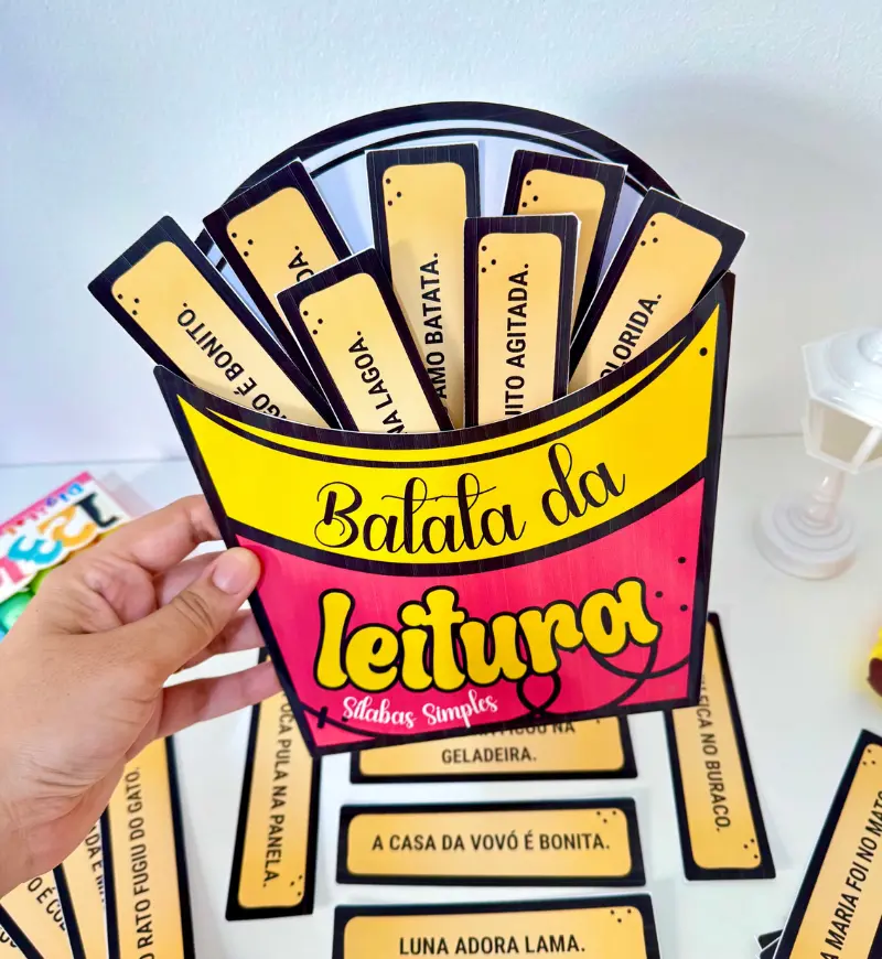Batata da Leitura: frases com sílabas simples para alfabetização — Alfabetização para Todas as séries: Trabalhe a leitura…