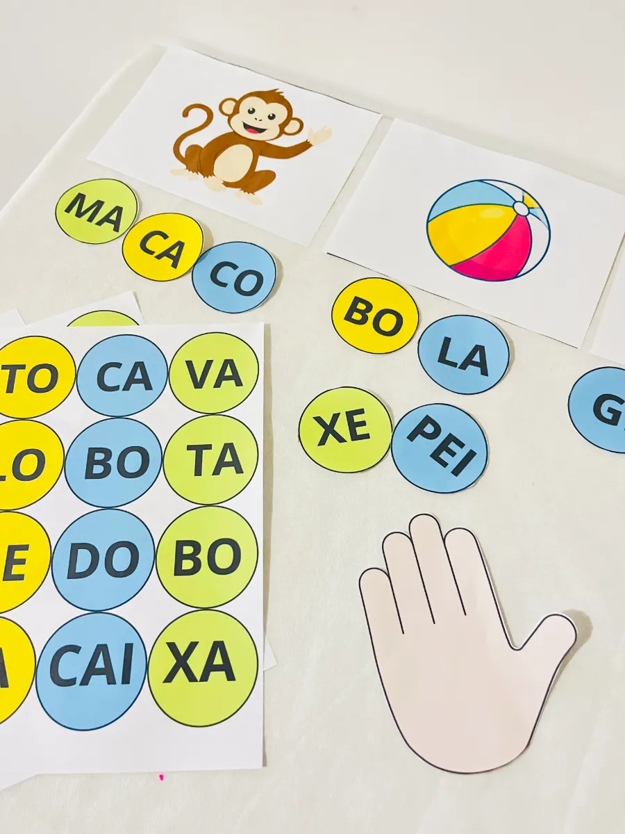 Bate Sílabas – Jogo de Alfabetização para Formar Palavras e Desenvolver a Consciência Fonológica — amostra 1: Aprender…
