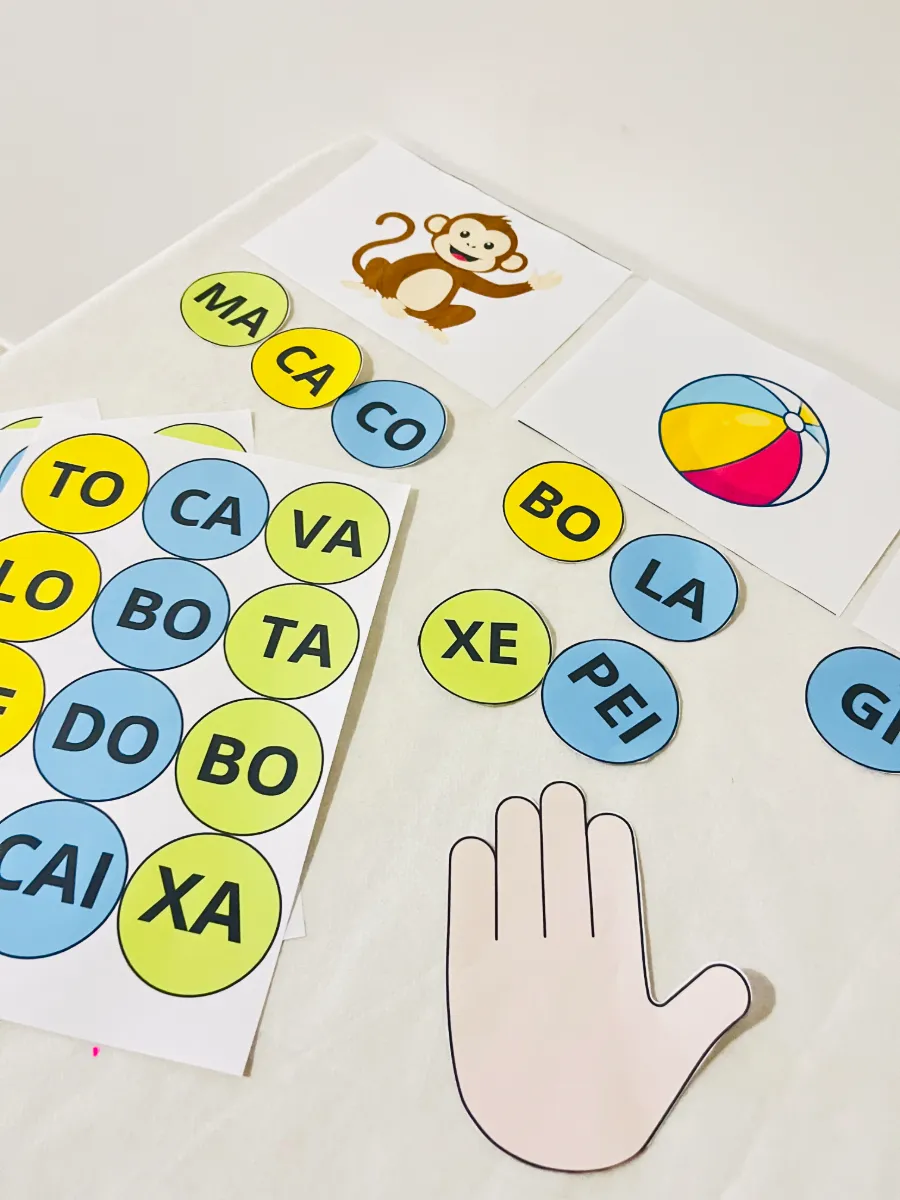 Bate Sílabas – Jogo de Alfabetização para Formar Palavras e Desenvolver a Consciência Fonológica — amostra 4: Aprender…