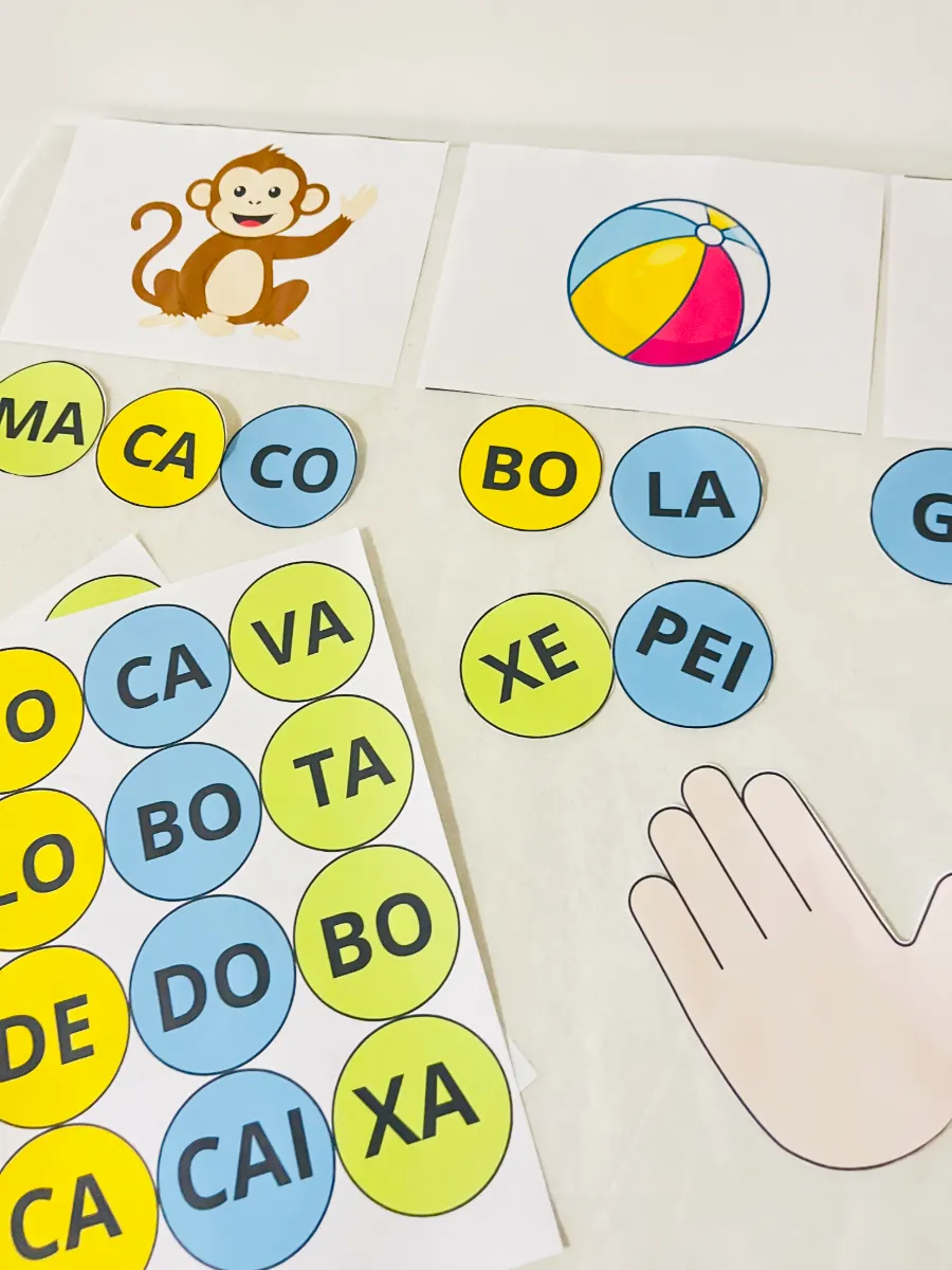 Bate Sílabas – Jogo de Alfabetização para Formar Palavras — amostra 2: Aprender sílabas brincando torna a alfabetização…