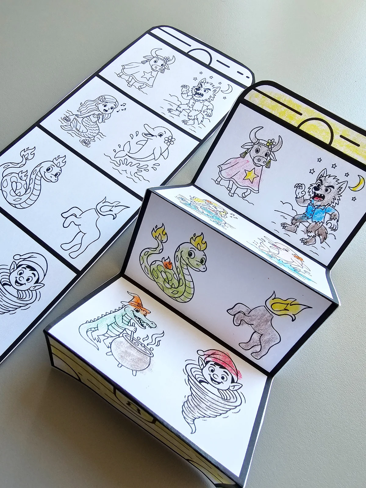 Baú das Lendas Folclóricas – Atividade Interativa para Colorir — amostra 2: O Baú das Lendas Folclóricas é uma atividade…