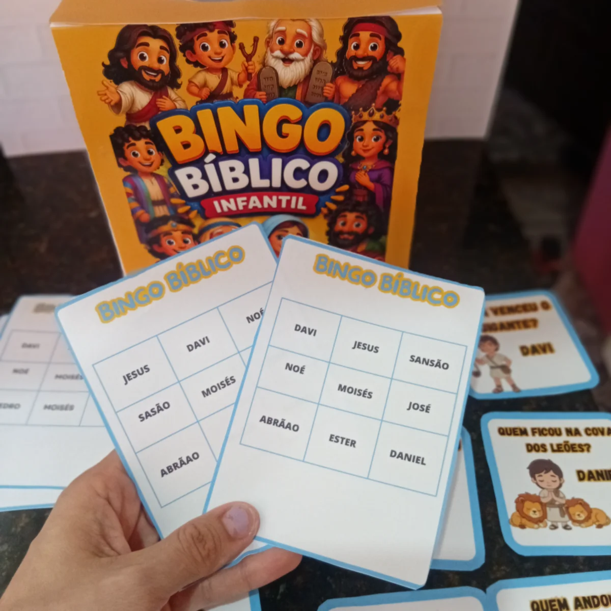 Bingo Bíblico – Atividades para Imprimir — amostra 4: Bingo Bíblico Infantil em PDF Um jogo educativo e divertido para…