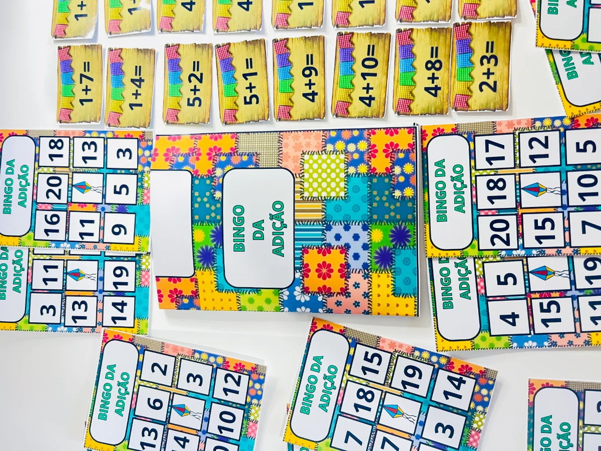 Bingo da Adição colorido – PDF para Imprimir — capa do material
