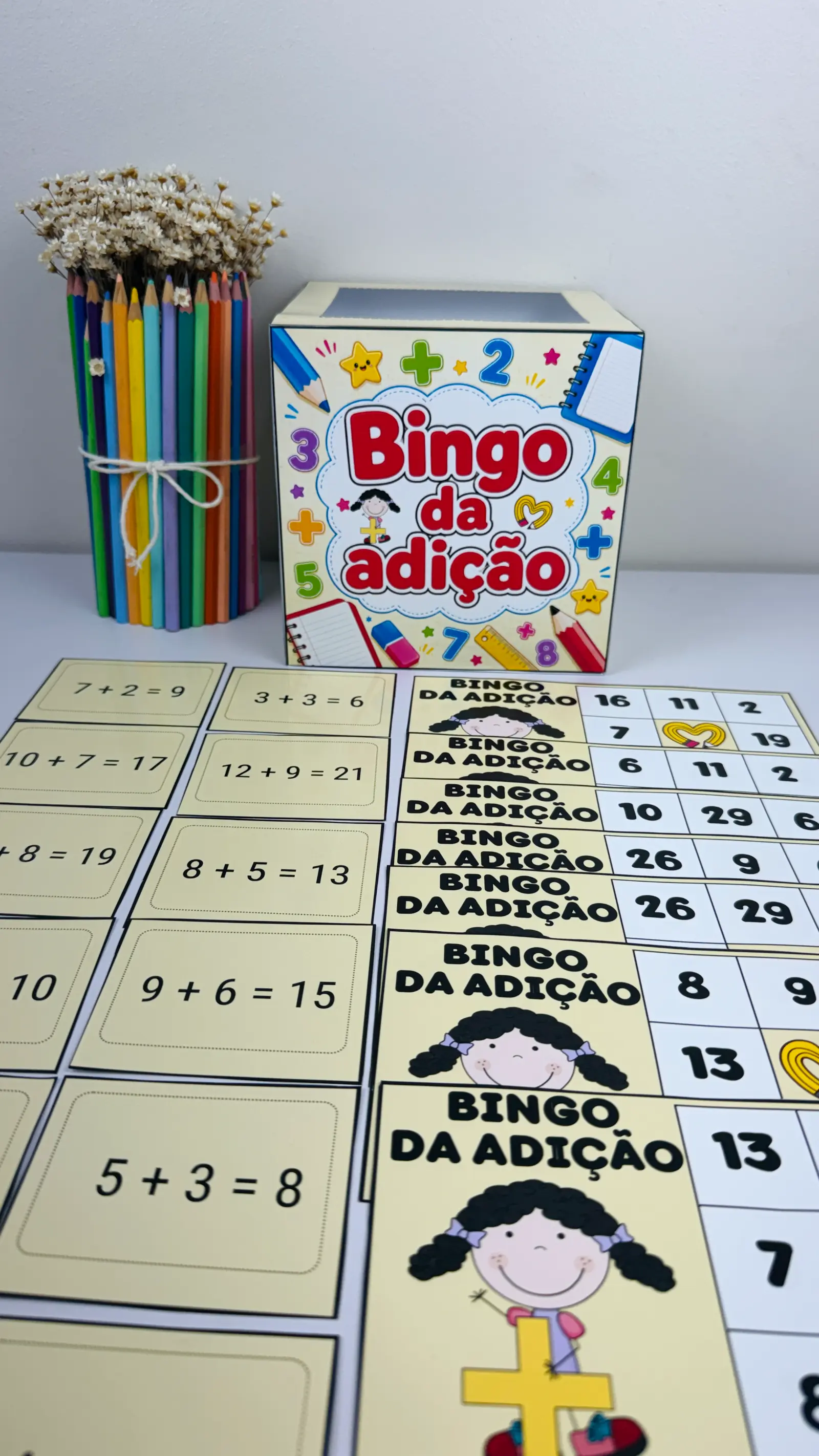 🎲 BINGO DA ADIÇÃO - MATEMÁTICA - ATIVIDADE LÚDICA — amostra 3: Uma proposta lúdica e divertida para trabalhar adição de…
