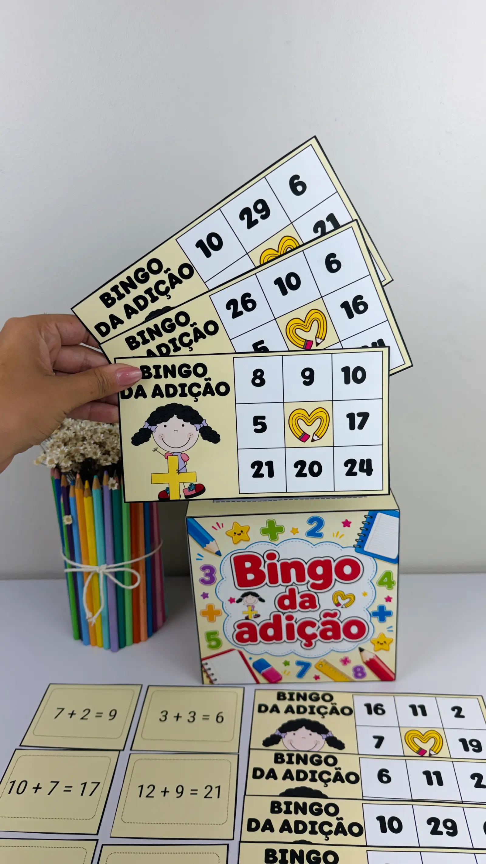 🎲 BINGO DA ADIÇÃO - MATEMÁTICA - ATIVIDADE LÚDICA — amostra 7: Uma proposta lúdica e divertida para trabalhar adição de…